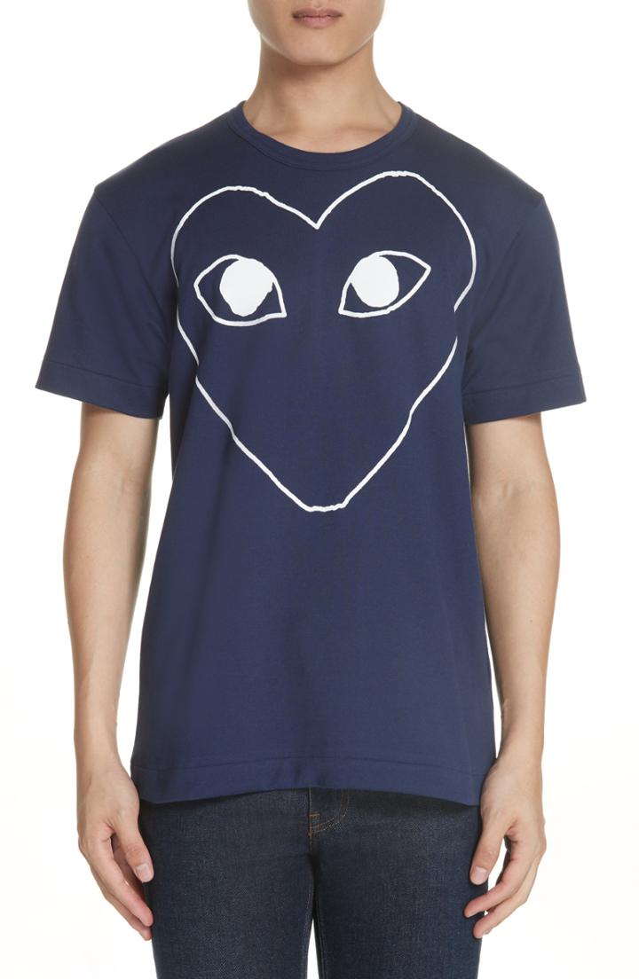 Men's Comme Des Garcons Play X-ray Logo T-shirt