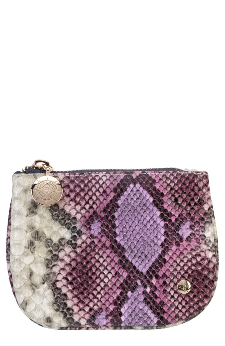 Stephanie Johnson Java Plum Mini Flat Pouch, Size - Java Plum