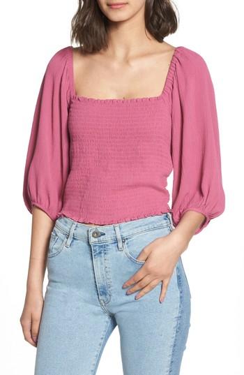 Women's 1.state Voluminous Sleeve Top - Pink