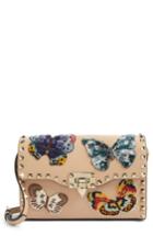 Valentino Medium Rockstud Butterfly Leather Shoulder Bag -