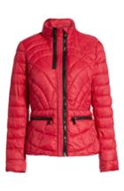 Women's Bernardo Sporty Water-resistant Quilted Jacket - Red