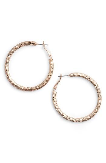 Women's Bp. Medium Textured Hoop Earrings
