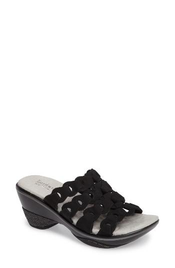 Women's Jambu Romance Linked Slide Sandal M - Black