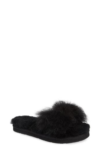 Women's Ugg Mirabelle Genuine Shearling Slide Slipper M - Black