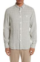 Men's Todd Snyder Check Woven Shirt, Size - Green