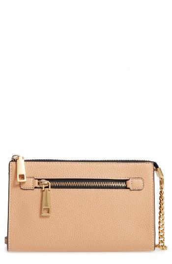 Women's Marc Jacobs Gotham Small Crossbody Wallet - Beige