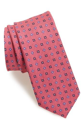 Men's Nordstrom Men's Shop Neat Silk Tie, Size - Pink
