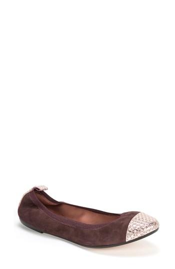 Women's Summit By White Mountain Kara Ballet Flat Eu - Burgundy