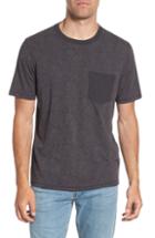 Men's Billy Reid Field Line Crewneck T-shirt, Size - Black