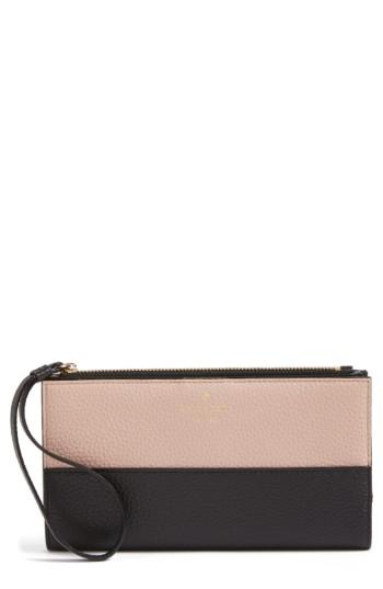 Women's Kate Spade New York Young Lane - New Karolina Leather Wallet - Beige