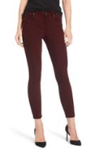 Women's 7 For All Mankind Velvet Ankle Skinny Pants - Red