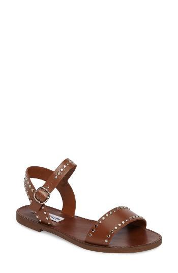 Women's Steve Madden 'donddi-s' Ankle Strap Sandal M - Brown