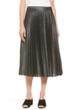Women's Halogen Metallic Pleat Midi Skirt, Size - Grey