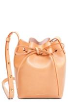 Mansur Gavriel Mini Mini Leather Bucket Bag - Beige