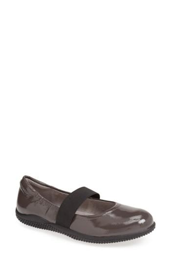 Women's Softwalk 'high Point' Mary Jane Flat .5 M - Grey