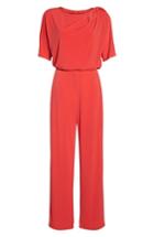 Women's Vince Camuto Crepe Split Sleeve Jumpsuit - Red