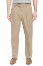 Men's Bills Khakis M2 Classic Fit Pleated Travel Twill Pants X Unhemmed - Beige