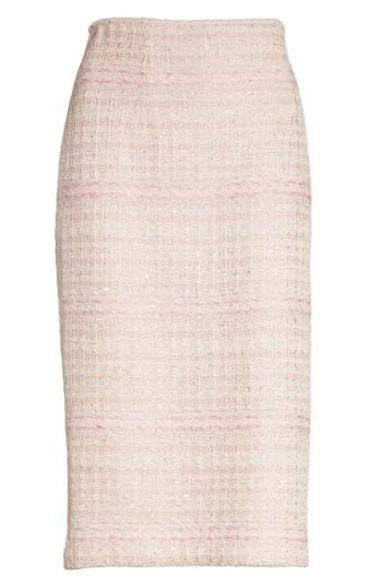 Women's St. John Collection Guilded Pastel Knit Skirt - Pink