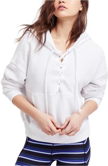Women's Free People Believer Hoodie - White