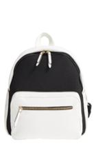 Poverty Flats By Rian Faux Leather & Neoprene Backpack -