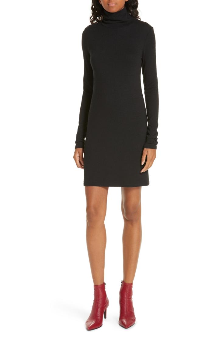 Women's Rag & Bone/jean Bowery Turtleneck Dress, Size - Black