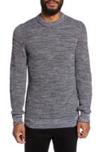 Men's Boss Picot Mouline Cotton Sweater - Grey