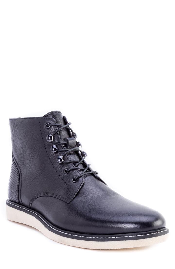 Men's Robert Graham Finch Plain Toe Boot .5 M - Black