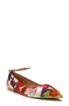 Women's Shoes Of Prey Ankle Strap Flat B - Red