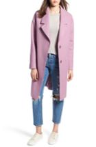 Women's Kendall + Kylie Drop Shoulder Midi Coat - Purple