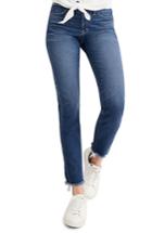 Women's Madewell Raw Hem Slim Straight Leg Jeans - Blue