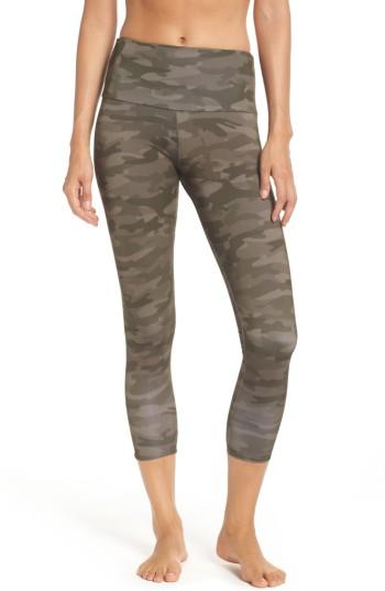 Women's Onzie High Waist Print Leggings, Size S/m - Green
