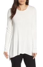Women's Eileen Fisher Crewneck Sweater, Size - White