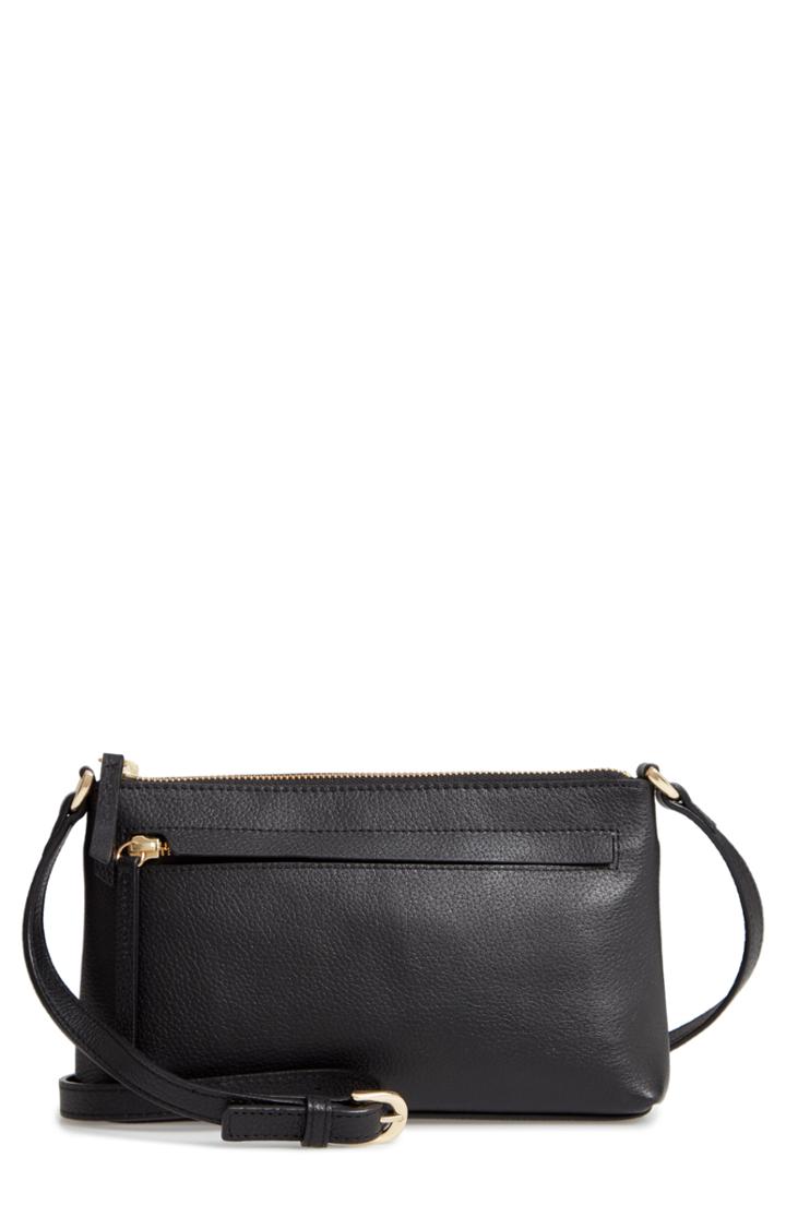 Nordstrom Mya Leather Crossbody Bag - Metallic