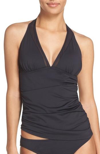 Women's Tommy Bahama Halter Tankini Top - Black