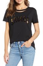 Women's Pam & Gela Savage Slouchy Tee - Black