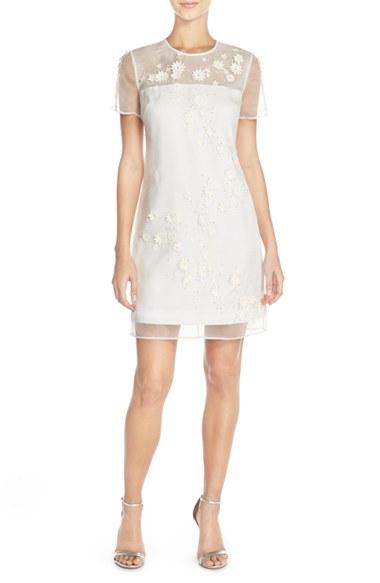 Women's Ted Baker London 'findon' Embellished Silk Organza Dress