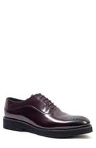 Men's Jared Lang Medallion Toe Oxford Eu - Burgundy