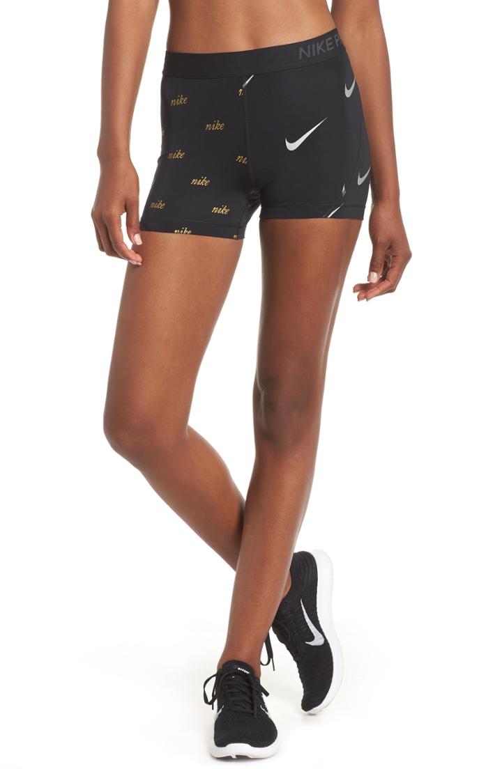 Women's Nike Pro Metallic Shorts