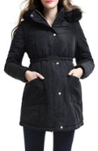 Women's Kimi And Kai Mina 2-in-1 Hooded Maternity Coat - Black