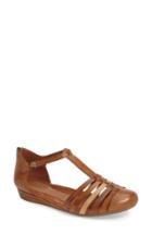Women's Rockport Cobb Hill Galway T-strap Sandal .5 M - Black