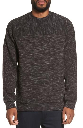 Men's Calibrate Side Zip Crewneck Sweatshirt - Black