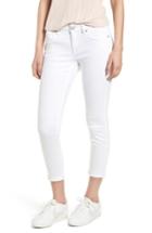 Women's Vigoss Thompson Tomboy Distressed Cuffed Crop Skinny Jeans - White