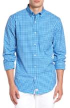 Men's Vineyard Vines Murray Classic Fit Folly Beach Gingham Sport Shirt - Blue
