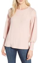 Women's Gibson Blouson Sleeve Cozy Fleece Pullover - Pink