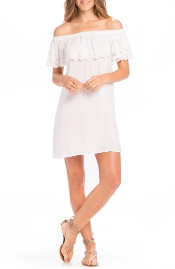 Women's Elan Off The Shoulder Cover-up Dress - White