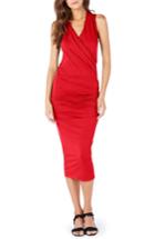 Women's Michael Stars Faux Wrap Midi Dress - Red