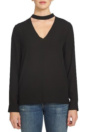 Women's 1.state Band Collar Blouse