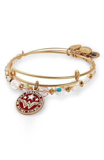 Women's Alex And Ani Wonder Woman Set Of 2 Stacking Bangles