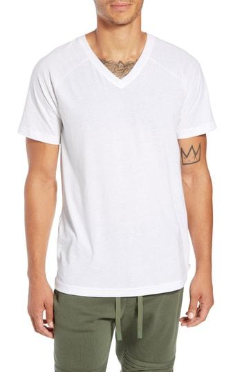 Men's Alo Triumph Raglan V-neck T-shirt - White