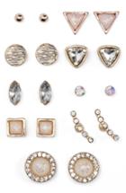 Women's Bp. Set Of 9 Crystal Stud Earrings